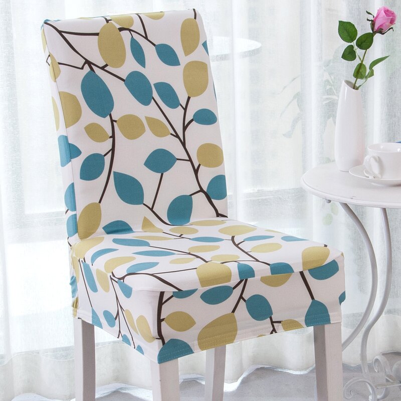 Ebern Designs Elegant Box Cushion Dining Chair Slipcover & Reviews